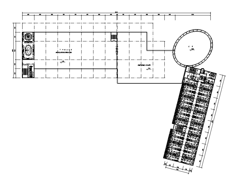 乐清长途汽车运输总公司建筑方案图（CAD）-三层平面图