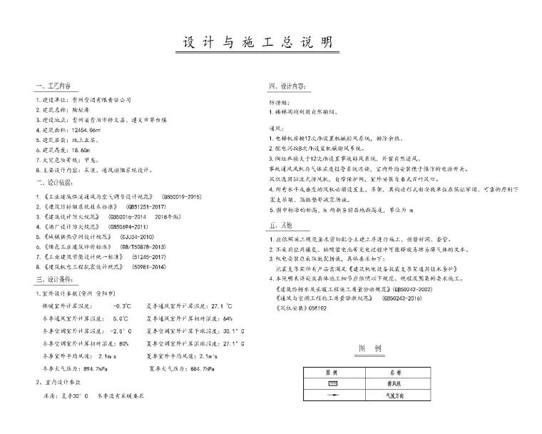 工业建筑甲类仓库通风资料下载-[贵州]酒库暖通空调通风设计施工图纸
