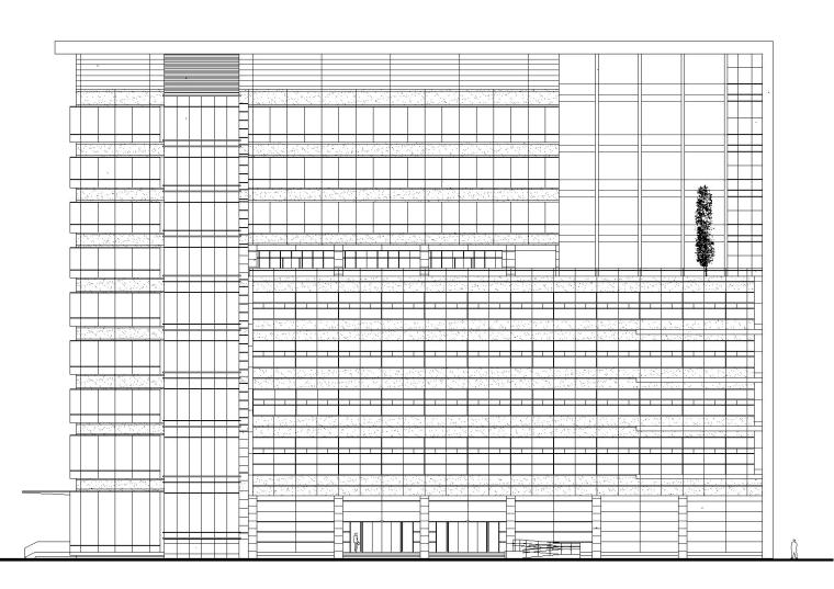 ​[江苏]昆山移动综合业务大楼建筑工程图纸-建筑立面图