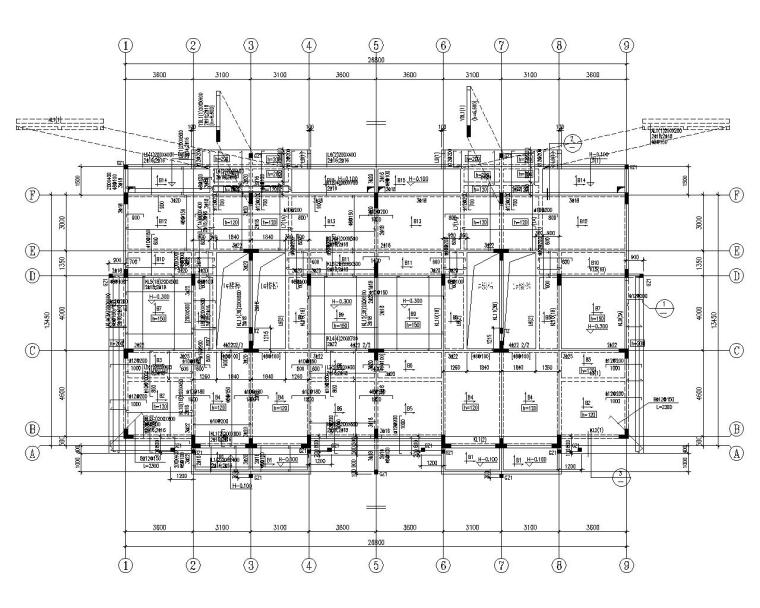 流水别墅CAD施工图资料下载-高档楼盘及联排别墅结构施工图（CAD）