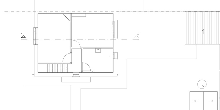 比利时布鲁塞尔的房子扩建-1485-5P-ATTVH-ExistingFloorplan01-A3