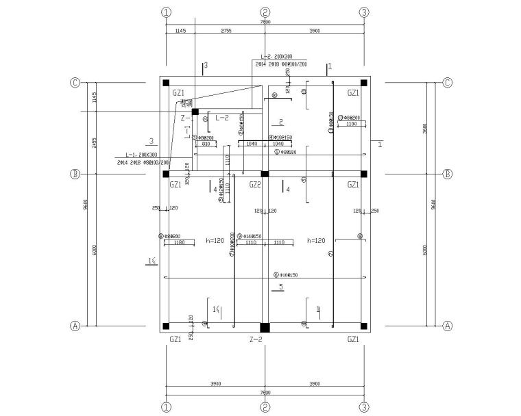 某村委会办公楼结构设计图资料下载-小型砖混结构设计施工图带阁楼（CAD）