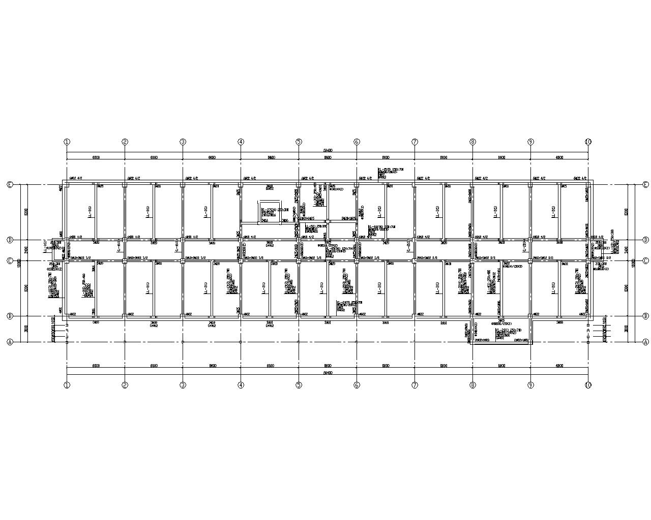 某五层办公楼框架结构设计施工图(cad)立即下载               建筑