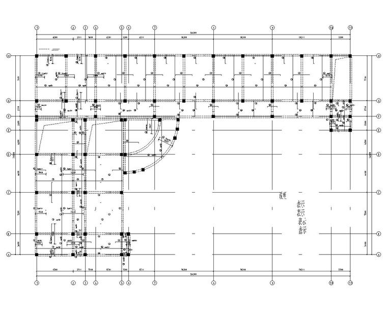 教学楼结构布置图资料下载-四层小学教学楼混凝土结构施工图（CAD）