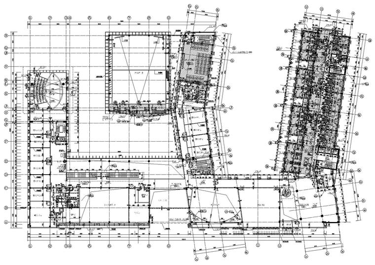 [上海]市委党校二期工程建筑工程项目施工图-二层平面图