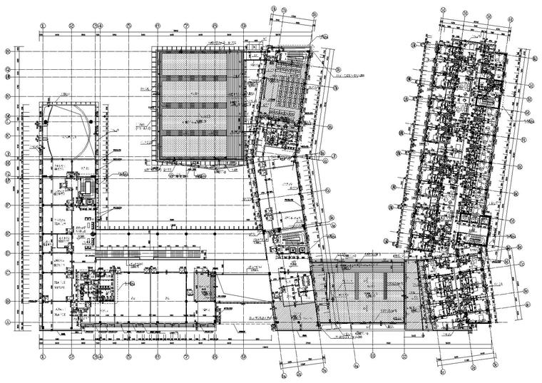 [上海]市委党校二期工程建筑工程项目施工图-三层平面图