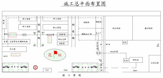 矿山地质环境恢复治理工程施工组织设计-施工总平面布置图