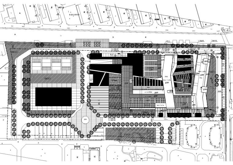 [上海]市委党校二期工程建筑工程项目施工图-总平图