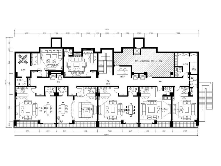 单身公寓施工图及效果图资料下载-工业风格复古酒吧CAD施工图_效果图