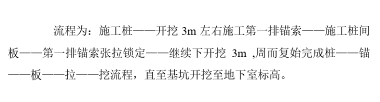 污水处理厂深基坑支护安全专项施工方案-支护施工流程