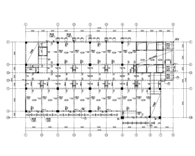 酒店高层电梯分区资料下载-某五星级高层酒店三分区结构施工图（CAD）