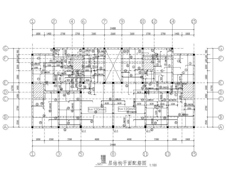 7层建筑结构住宅施工图资料下载-某七层住宅砖混结构施工图（CAD）
