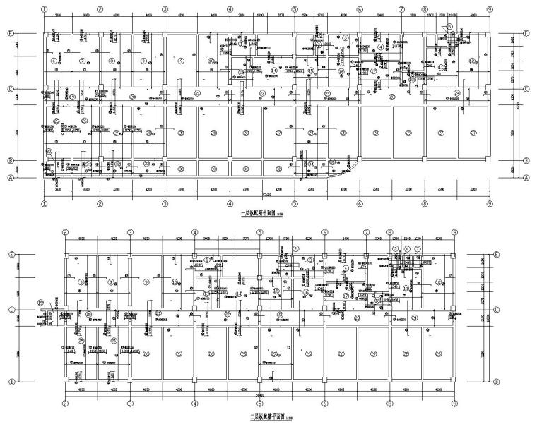 八层综合楼全套施工图资料下载-八层综合楼办公楼框架结构施工图（CAD）