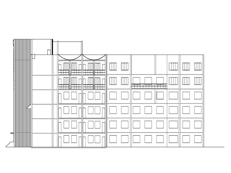5层酒店图纸资料下载-[哈尔滨]某七层酒店综合体设计图纸
