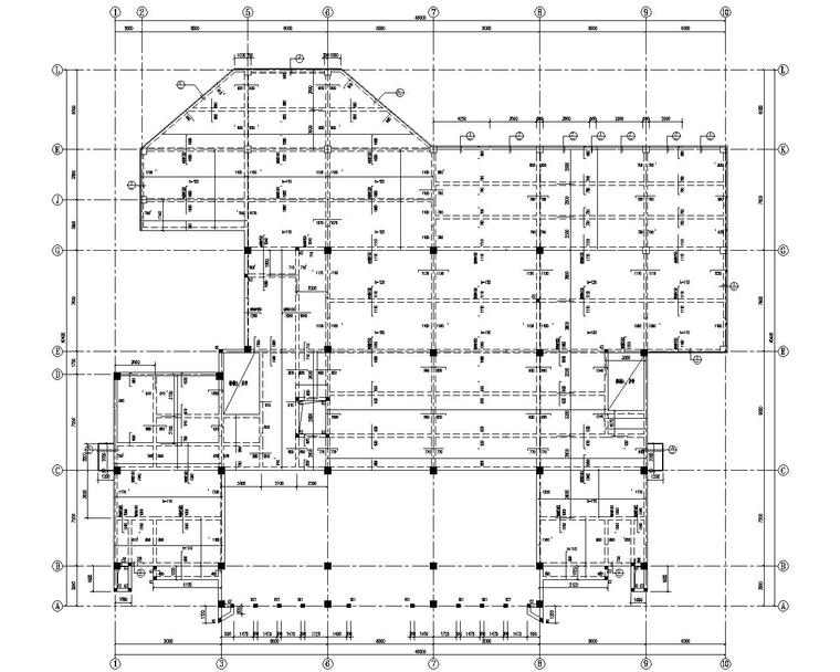 混凝土结构塔施工资料下载-多层研发中心及测试塔结构施工图（CAD）