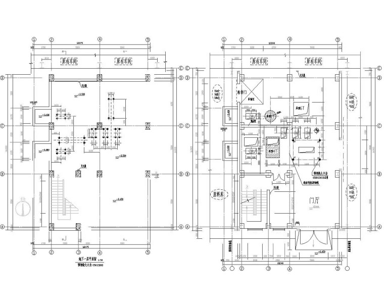 12层钢框架结构施工图资料下载-六层饲料车间钢框架结构施工图（CAD）