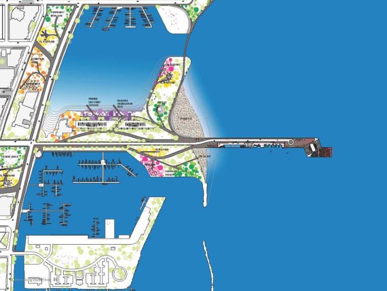 码头景观su模型资料下载-圣彼得堡码头复兴国际竞赛入围方案 3套