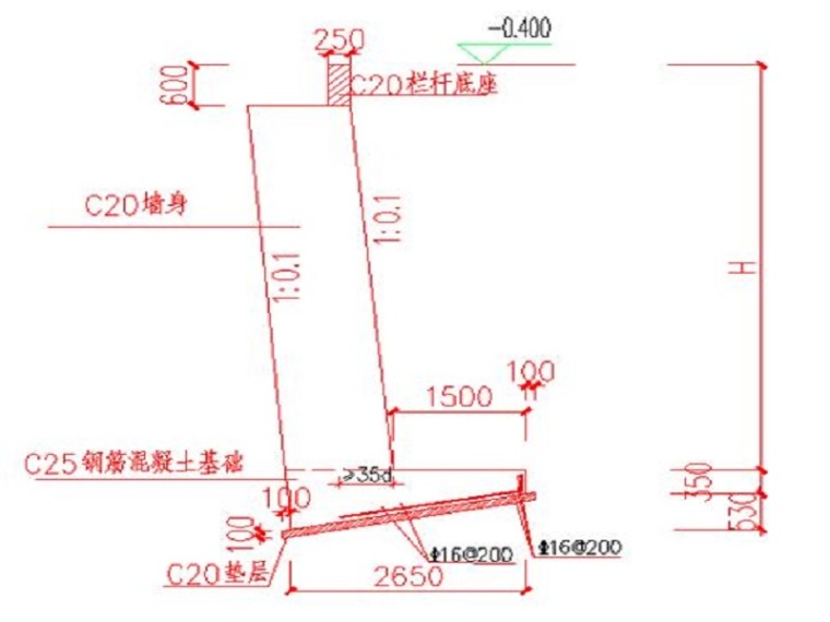 俯斜式挡土墙清单资料下载-仰斜式路肩挡土墙工程施工方案