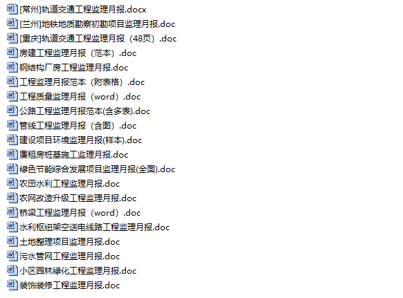 20套工程监理月报合集（一键下载）-工程监理月报合集