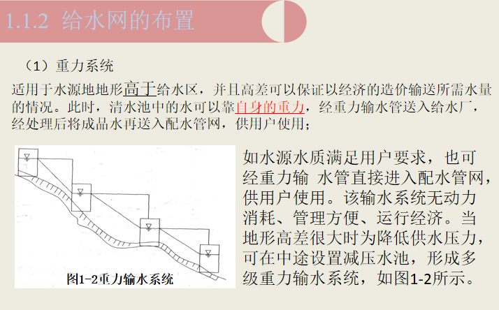 市政管道工程绪论​PPT总结(154页)-重力系统