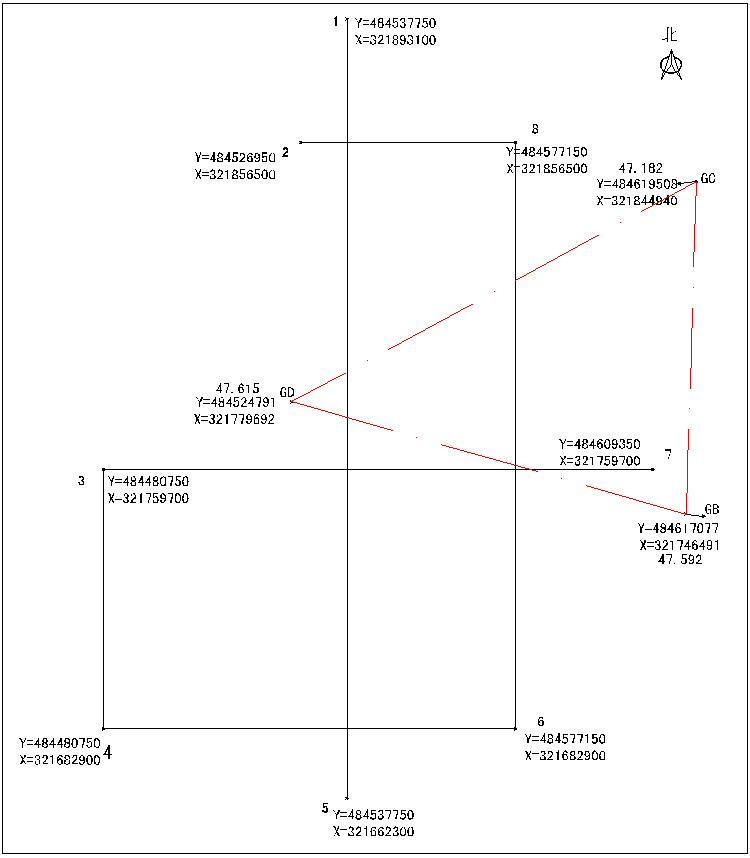 施工程序为场区平面控制网→建筑物平面控制网→建筑物6,分部工程