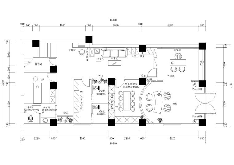 博物馆室内装修设计资料下载-美容SPA生活馆室内装修设计施工图