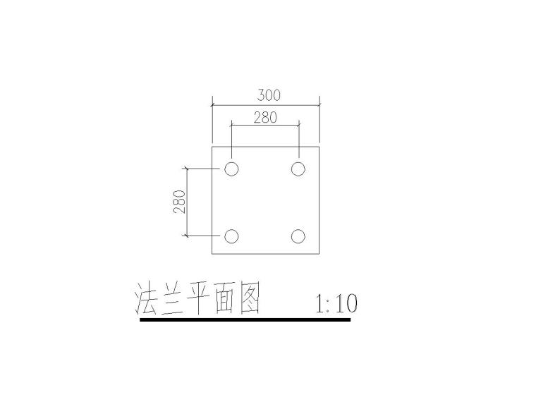 杭州市某科技产业园泛光照明工程设计[2018]-法兰平面图