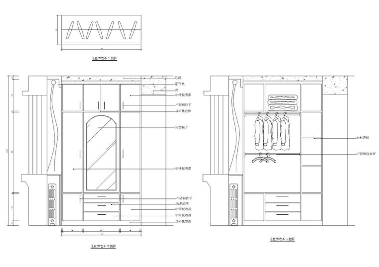 20款-室内衣柜装饰立面图例图块-室内衣柜立面图例图块2