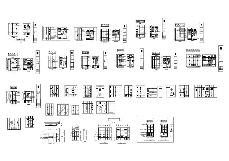 20款-室内衣柜装饰立面图例图块-室内衣柜立面图例图块8