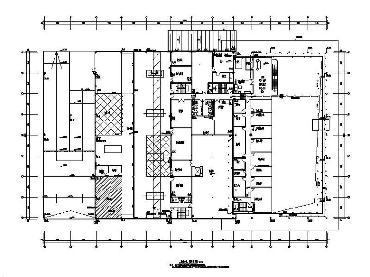 多层建筑给排水_消防喷淋系统设计施工图-二层给排水、消防平面图