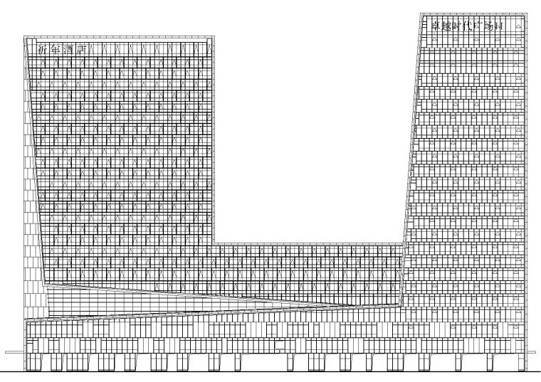 高层办公综合体案例资料下载-深圳高端超高层酒店办公综合体建筑项目图纸