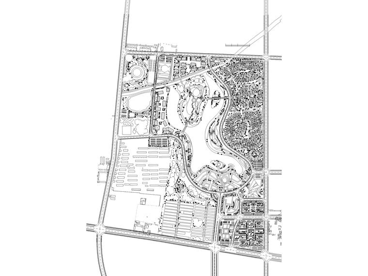 商住地块可研资料下载-某居住地块规划总平面方案