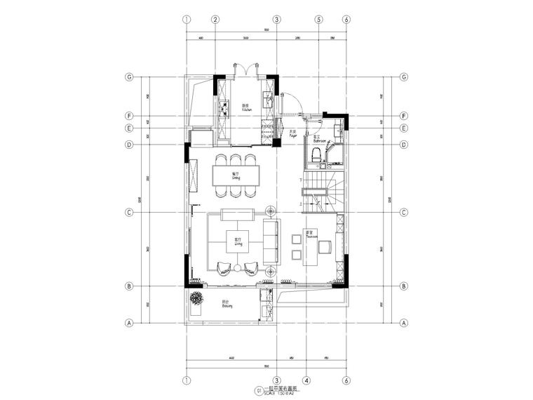 样板间汇报文件资料下载-无锡308平下叠别墅样板间施工图_附方案文本