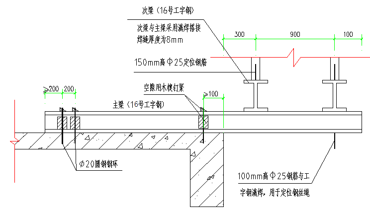 [泸州]高层住宅型钢悬挑脚手架专项施工方案-19 联梁式