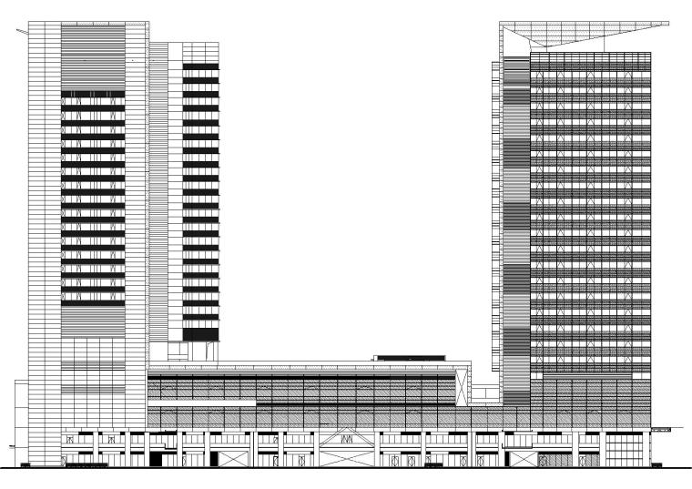 西安丽思卡尔顿施工图资料下载-深圳知名超高层框架结构酒店建筑项目施工图