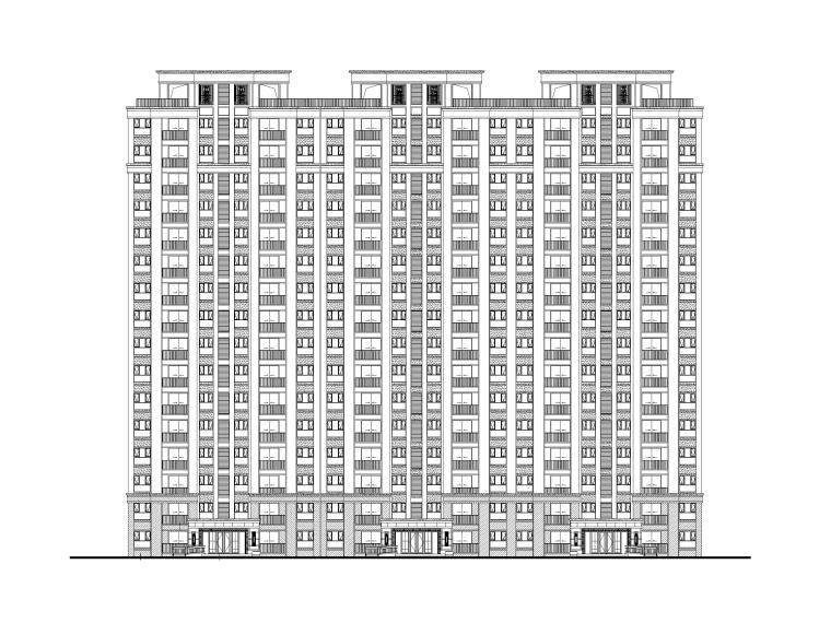 多层洋房住宅施工图资料下载-无锡某叠拼洋房+高层住宅全套施工图（CAD）