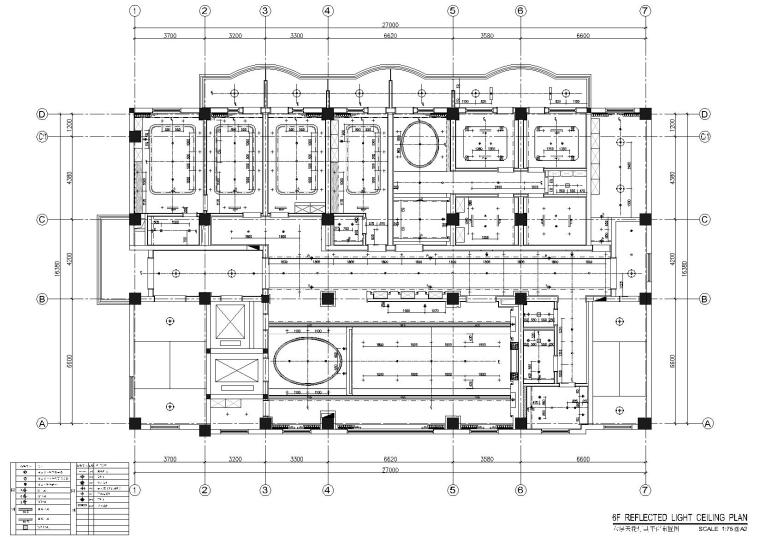 温州现代整形医院室内设计施工图+效果图-灯具布置图