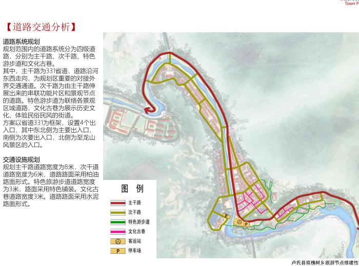 双槐树乡旅游节点修建性详细规划设计方案-道路交通分析