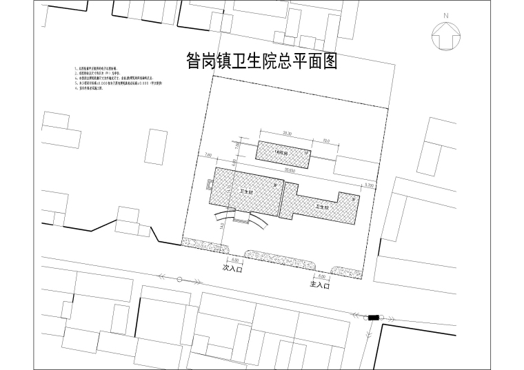 楼房屋面施工图资料下载-某卫生院建筑施工图