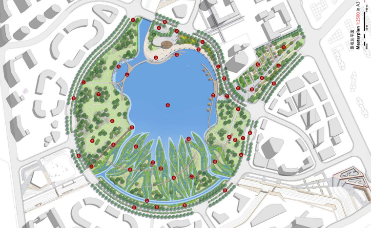 [上海]嘉定自然环湖湿地公园景观设计方案