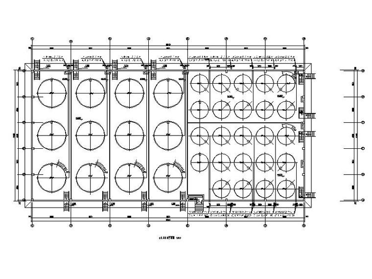 一体化生物反应器图纸资料下载-不锈钢罐酒库给排水图纸