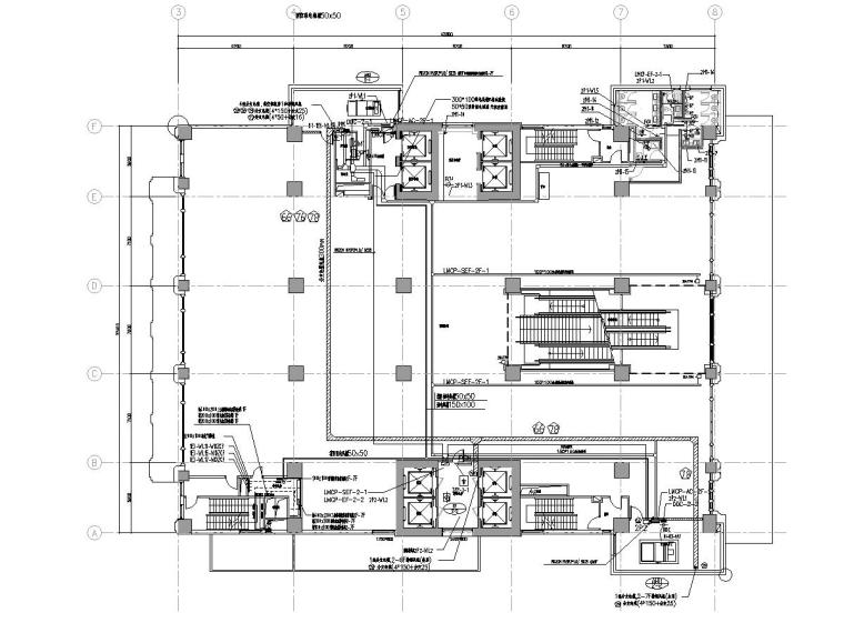 某工程施工图和建筑图资料下载-上海某写字楼装修工程电气施工图