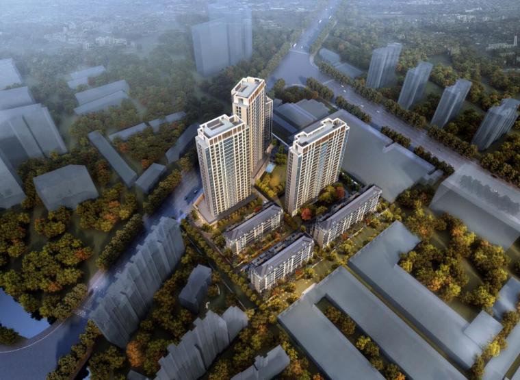 高层住宅立面设计模型资料下载-[上海]大都会风格高层住宅建筑方案设计