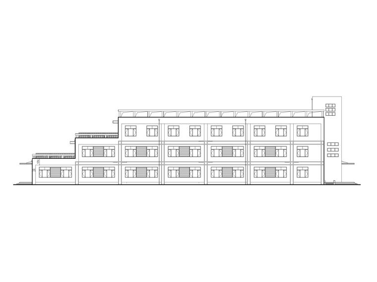 新北川中学建筑分析资料下载-河北某中学新校区框架结构办公楼建筑施工图