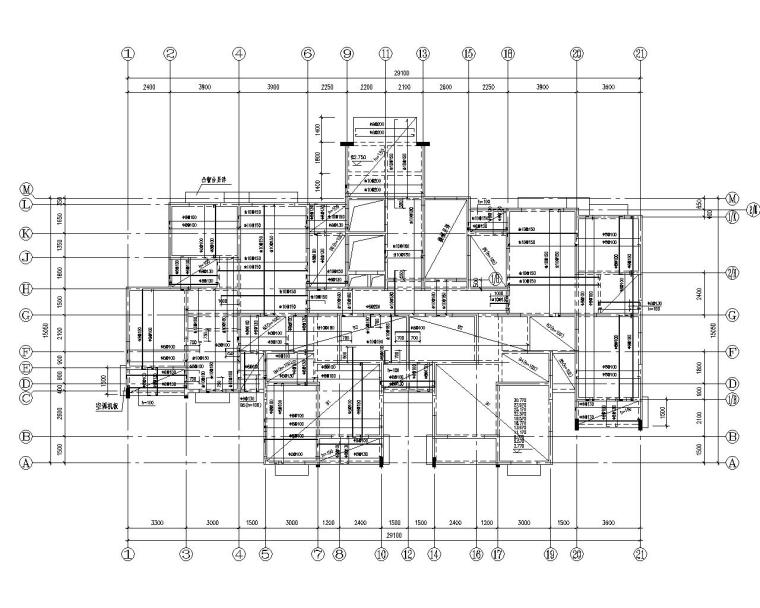 生态墙CAD施工图资料下载-12层剪力墙结构住宅施工图（CAD）