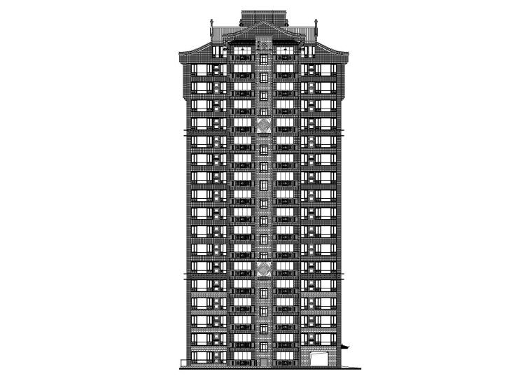 住宅楼结构施工图建筑图资料下载-柳州住宅小区工程十八层住宅楼建筑施工图