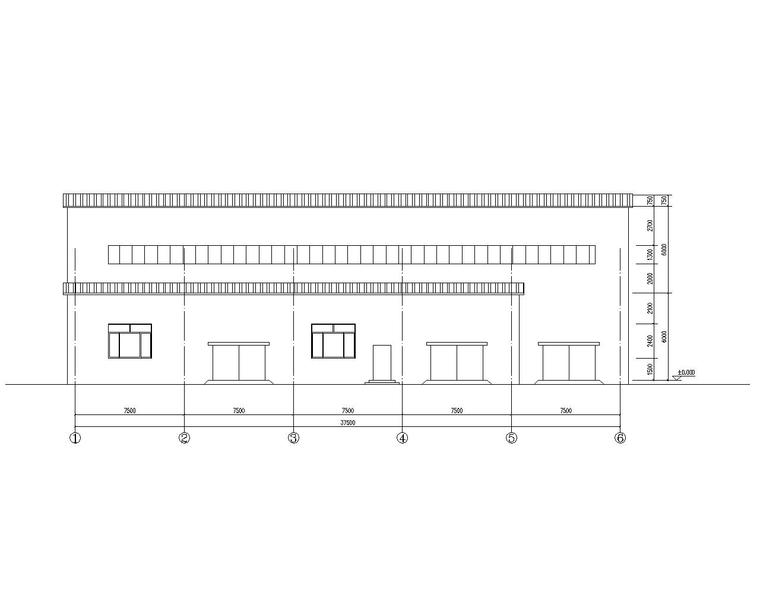 29米多跨钢结构厂房结构施工图(cad)