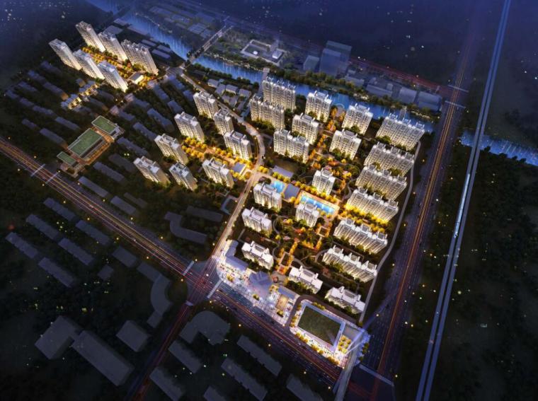 居住区建筑案例方案资料下载-上海现代古典居住区建筑概念方案设计
