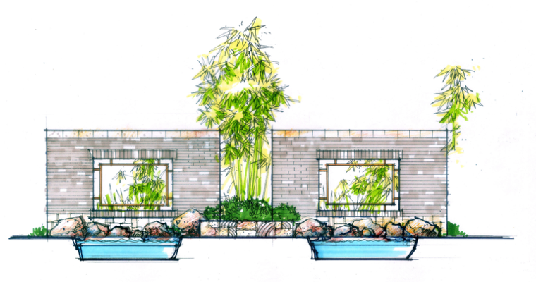 [江苏]南京精致温泉酒店景观设计方案-商业环境景观-筑龙园林景观论坛