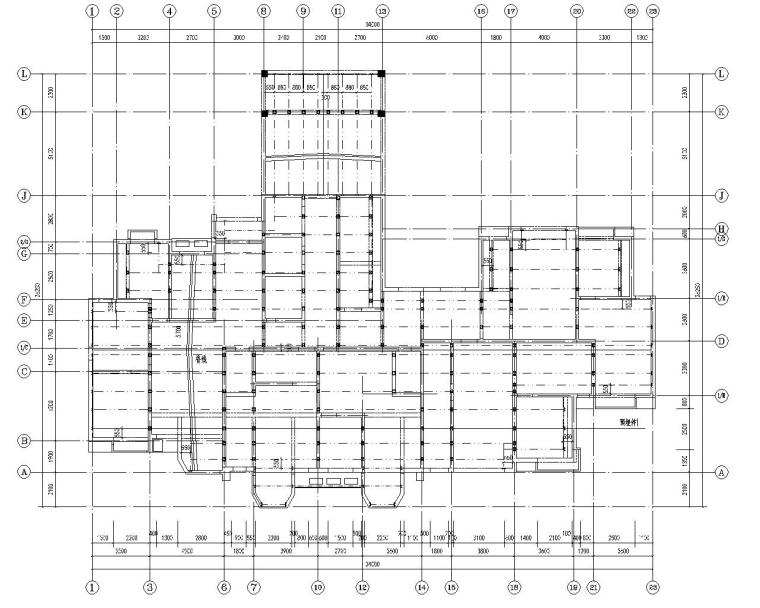 钢结构屋面檩条施工图资料下载-檩条+夹芯板钢屋面结构施工图（CAD）